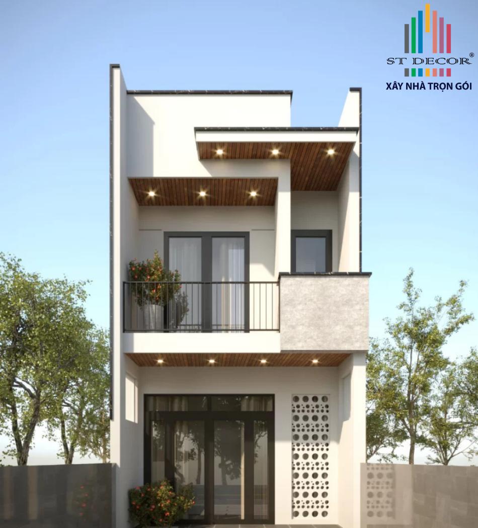 Xây nhà 2 tầng phong cách tân cổ điển
