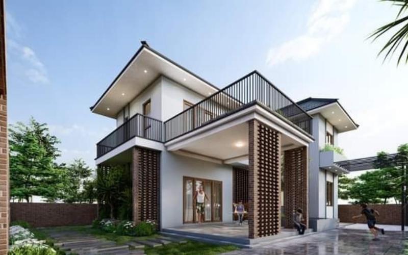 Mẫu thiết kế nhà Bình Phước 1 tầng hoặc nhà lầu mái Thái