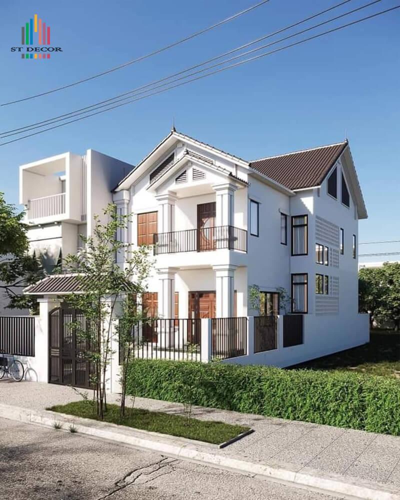 Xây nhà 2 tầng 300 triệu ở nông thôn nên lựa chọn mái thái
