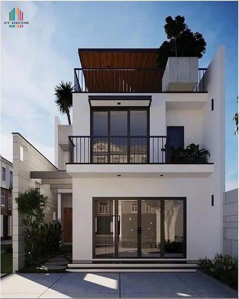 Mặt bằng tầng 1 của nhà 2 tầng