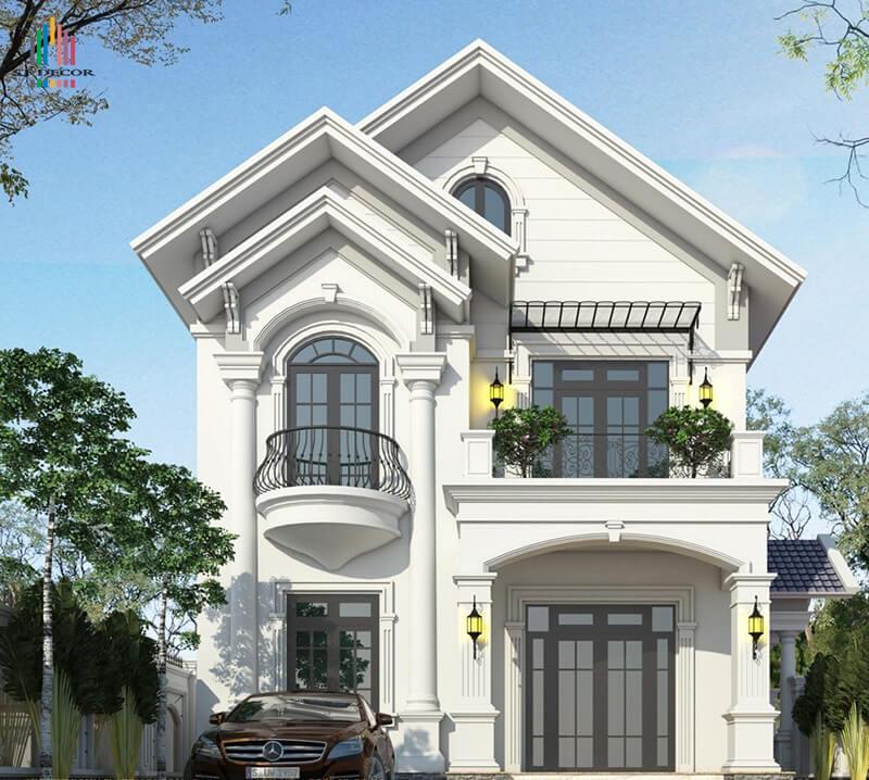 Xây nhà 2 tầng giá 700 triệu phong cách tân cổ điển