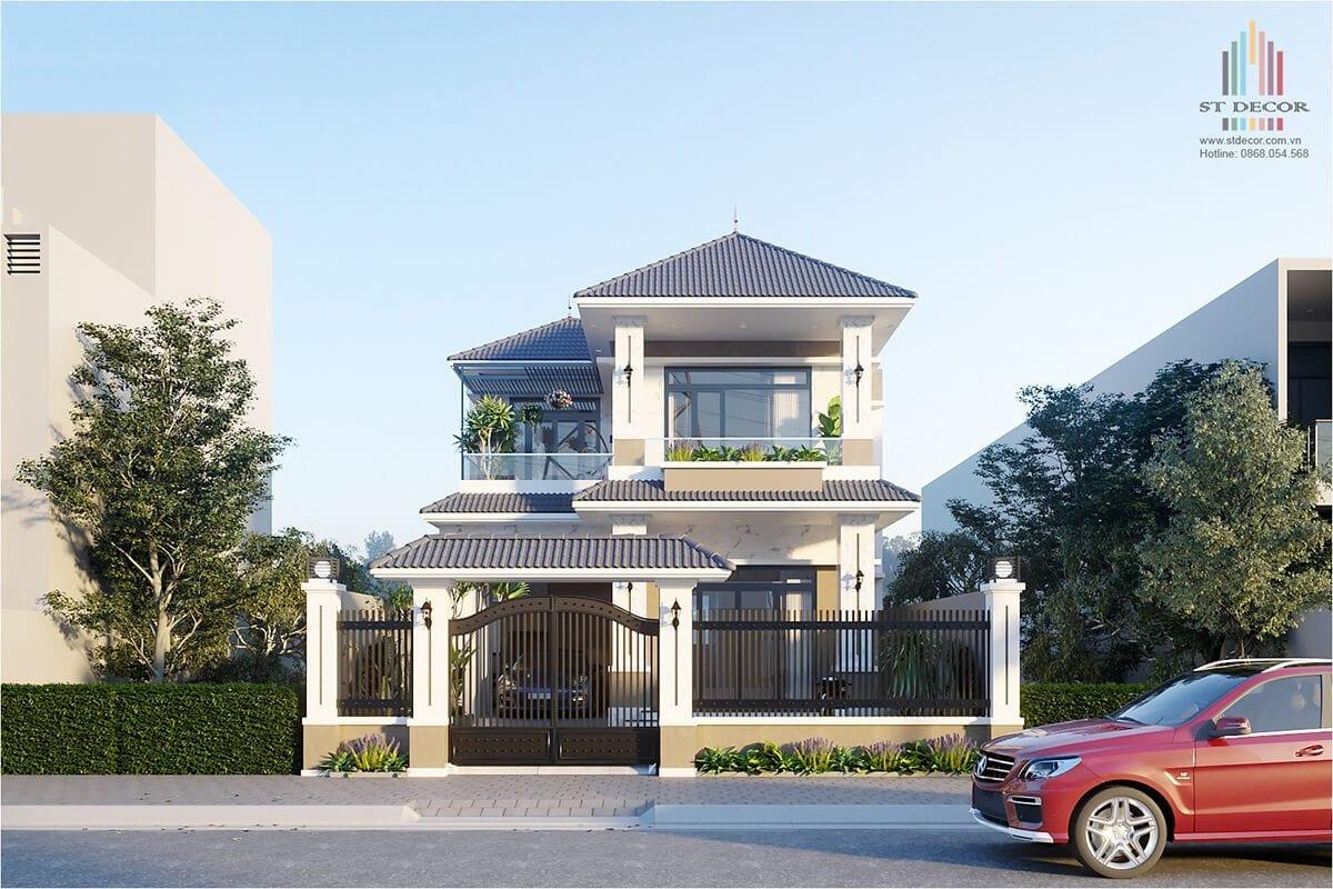 Nội ngoại thất cho nhà 2 tầng