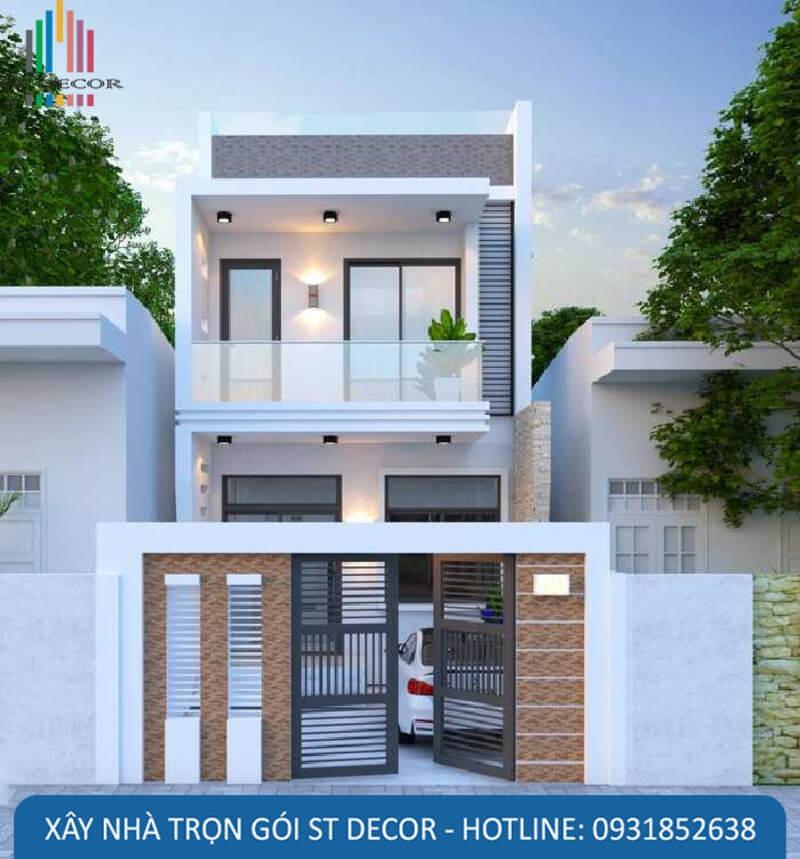 Top 20+ mẫu nhà 1 trệt 1 lầu 3 phòng ngủ đẹp, hiện đại nhất năm 2026