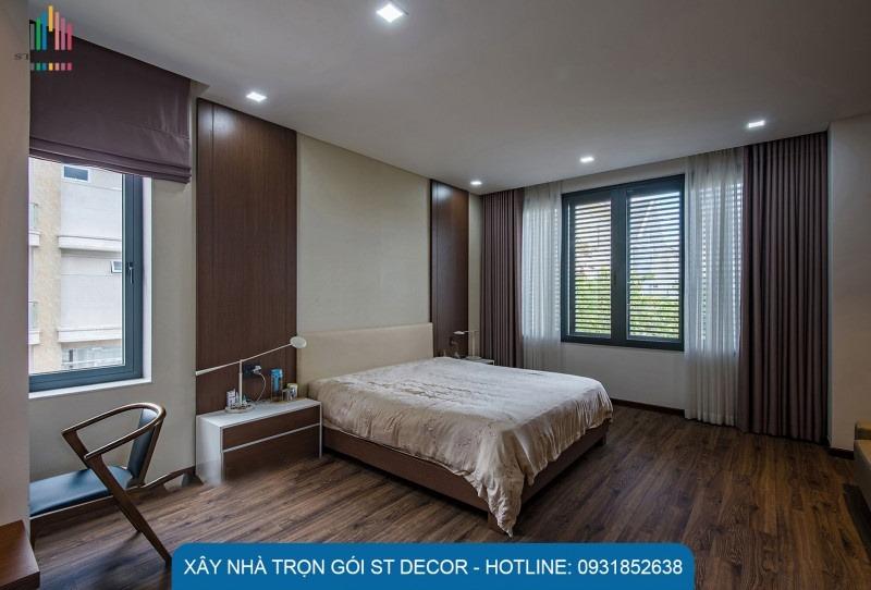 Thiết kế nội thất phòng ngủ trầm yên tĩnh