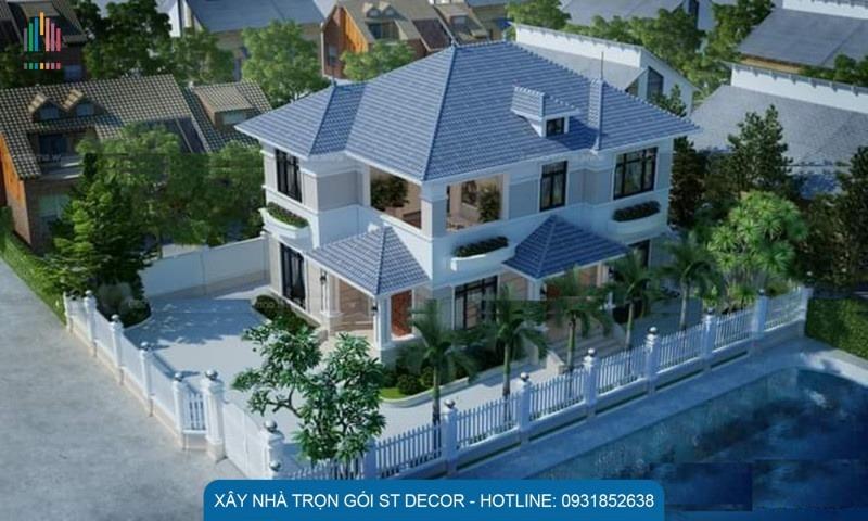 Cây xanh trồng xung quanh tạo cảnh quan mát mẻ, trong lành