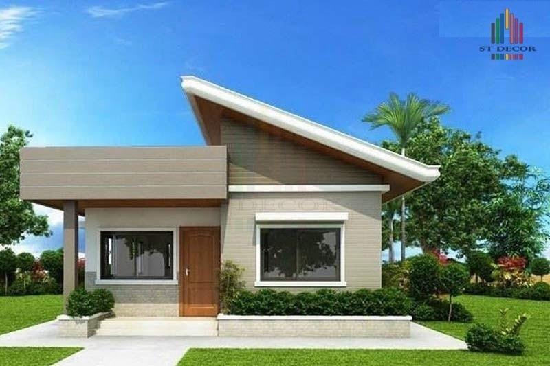 Nhà cấp 4 mái lệch ấn tượng
