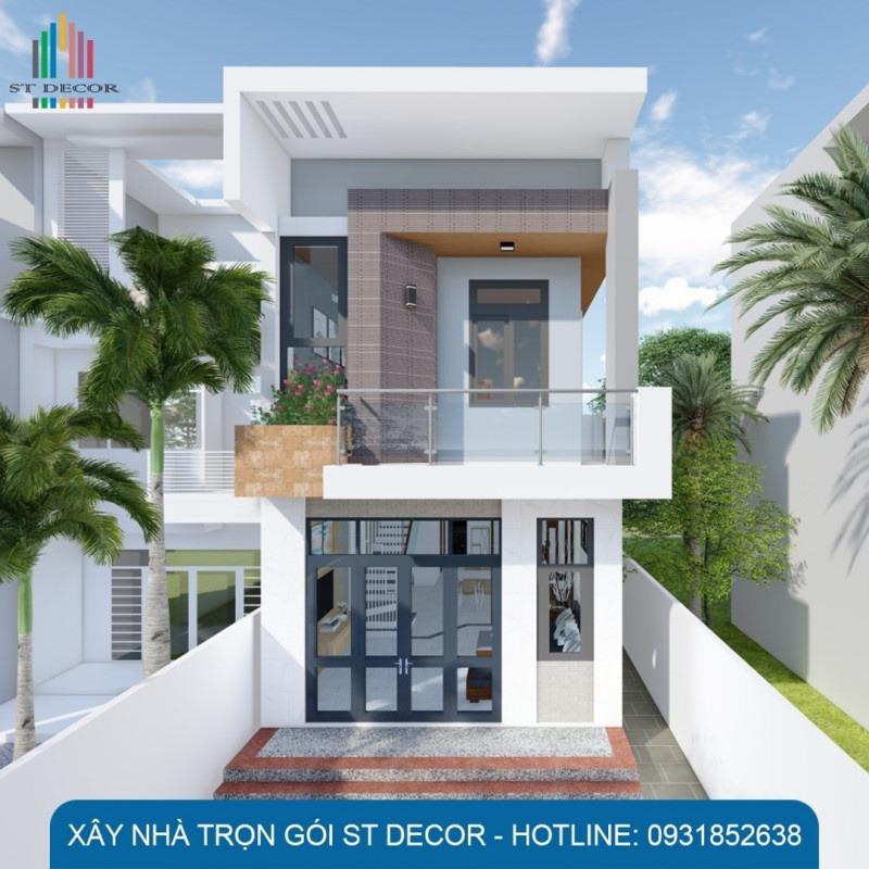 Nhà phố 2 tầng nhẹ nhàng, sang trọng