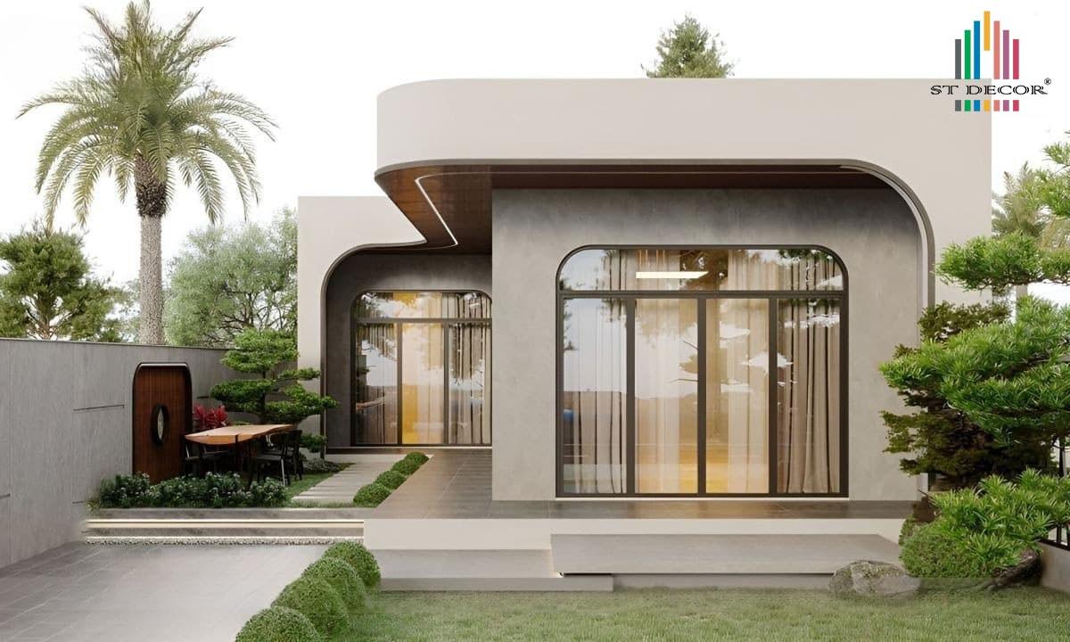 Xây nhà cấp 4 phong cách hiện đại với chi phí 1 tỷ đồng tại Chợ Mới
