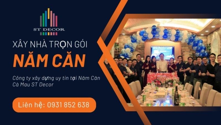 Báo giá chi tiết dịch vụ xây nhà trọn gói Năm Căn năm 2026