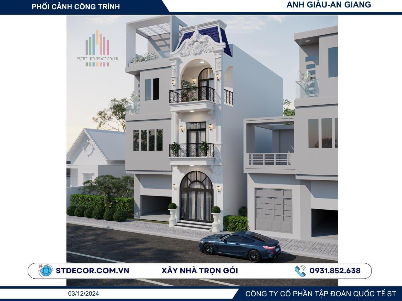 Khuyến mãi xây nhà trọn gói Thoại Sơn chỉ có tại ST DECOR