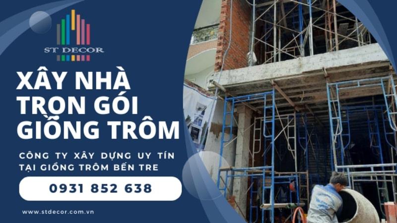Đơn giá xây nhà trọn gói Giồng Trôm được cập nhật mới nhất