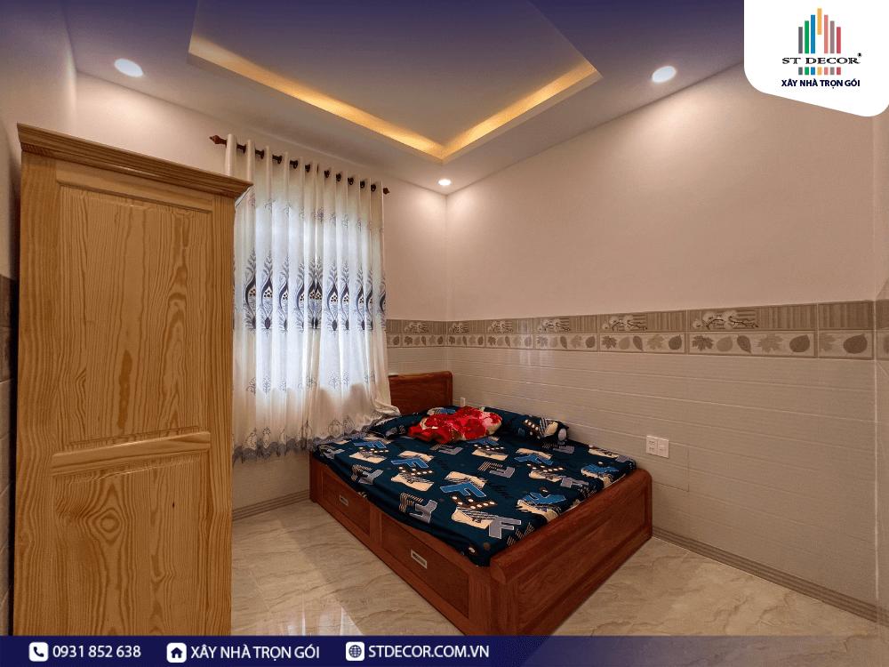 Phòng ngủ 1 với tông màu nhã nhặn, dễ chịu