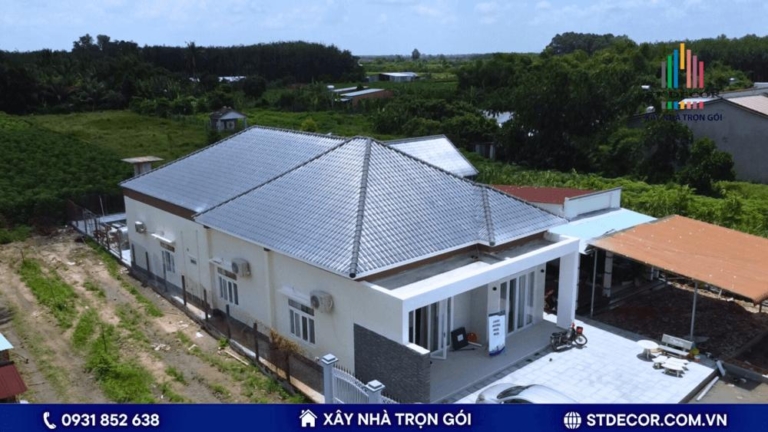 Công Trình Xây Nhà Mái Nhật Tại Tây Ninh 6x20m Trọn Gói | CĐT: Chị Huyền