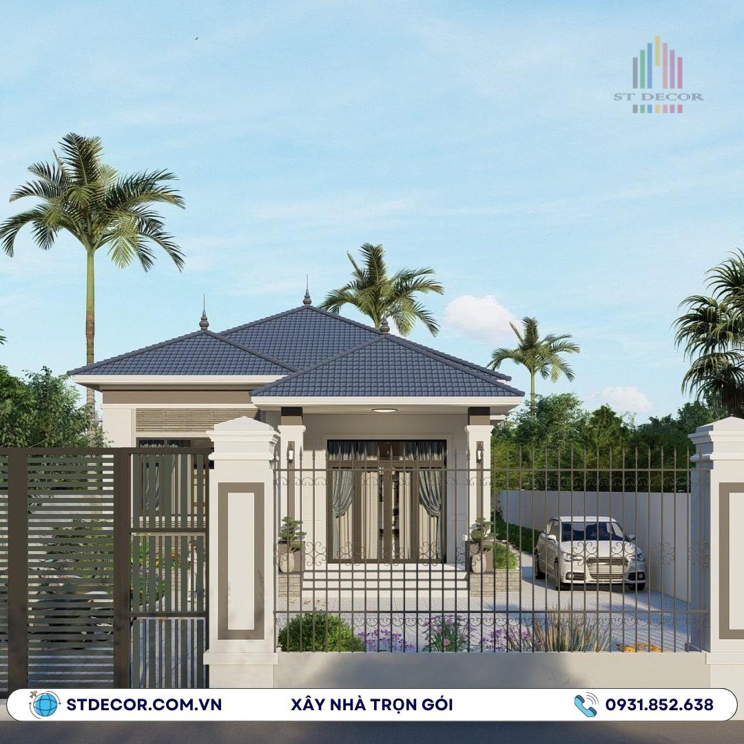 Công trình nhà cấp 4 mái Nhật tại vùng nông thôn huyện Vĩnh Châu