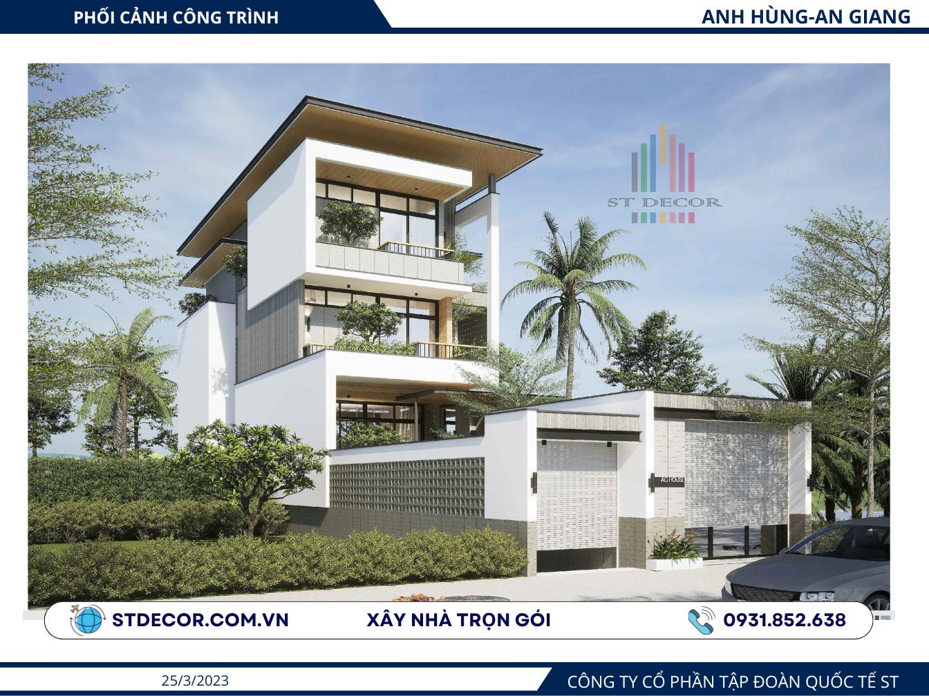 ST DECOR - Nhà thầu xây nhà trọn gói Châu Phú uy tín với nhiều kinh nghiệm