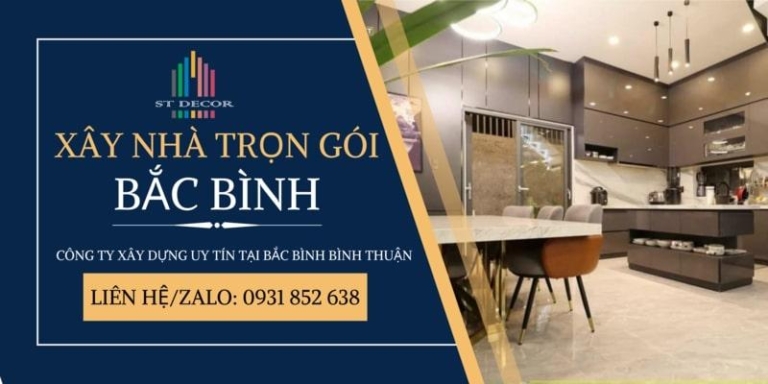 Bảng báo giá xây nhà trọn gói Bắc Bình chi tiết nhất năm 2026