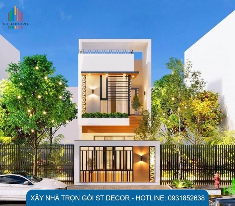 Công trình nhà phố 2 tầng mái bằng với chi phí xây dựng rẻ phù hợp với nhiều gia đình tại huyện Đất Đỏ