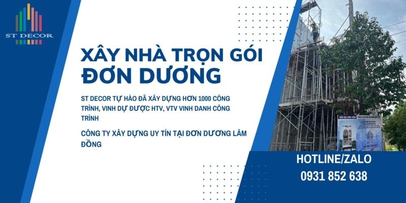 Dịch vụ xây nhà trọn gói Đơn Dương uy tín, giá tốt nhất hiện nay