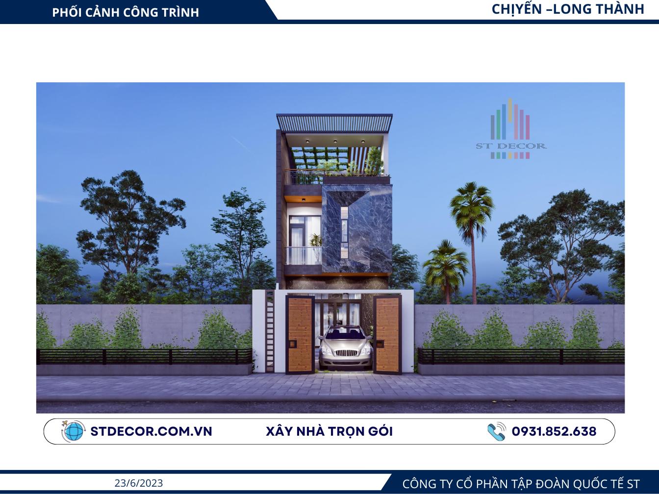 Bản thiết kế nhà trọn gói tại Đồng Nai của gia đình chị Yến
