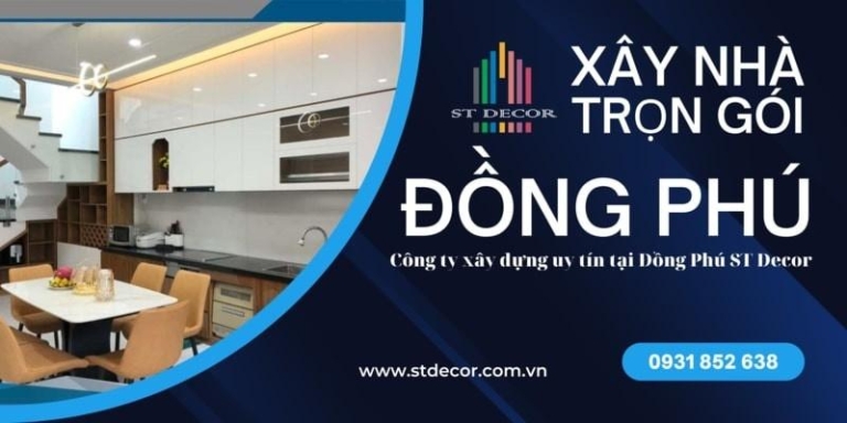 Bảng báo giá xây nhà trọn gói Đồng Phú mới nhất hiện nay