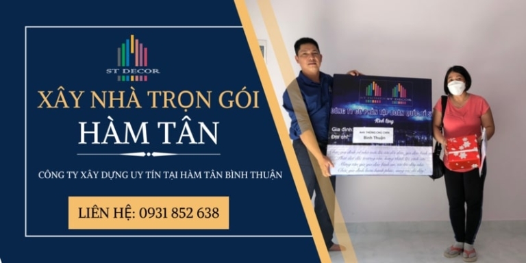 Bảng báo giá xây nhà trọn gói Hàm Tân mới nhất năm 2026