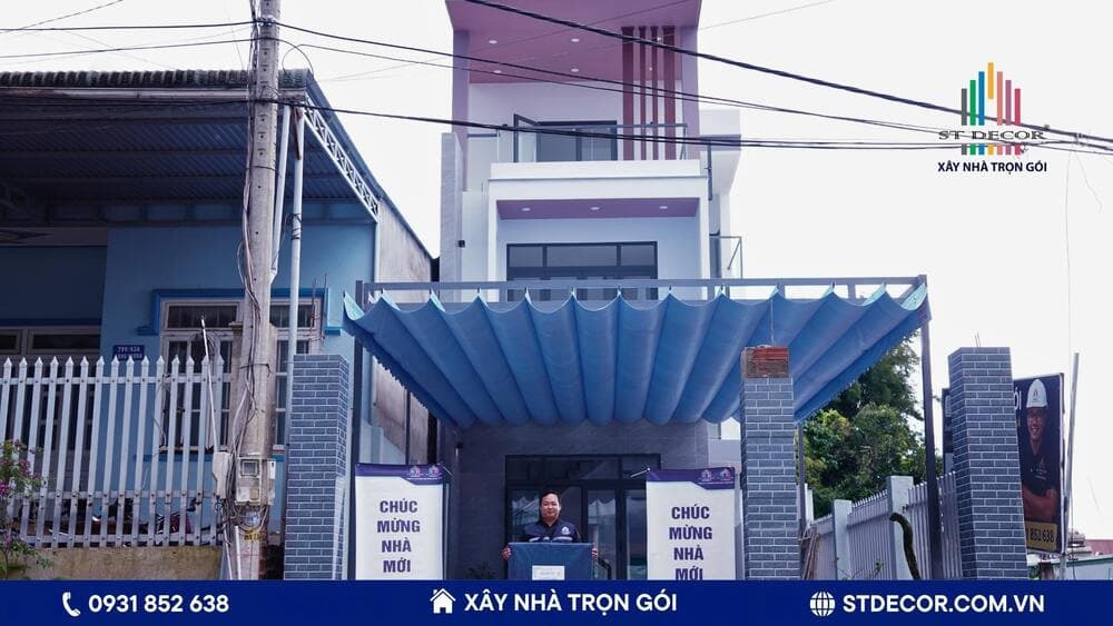 ST DECOR bàn giao công trình xây nhà trọn gói Hòa Thành cho khách hàng