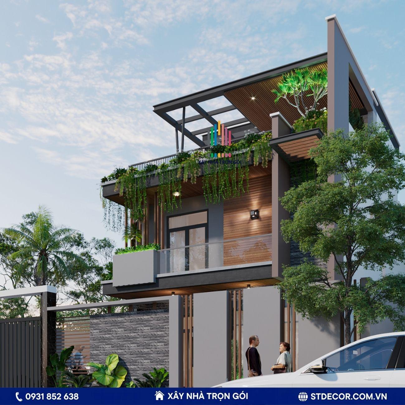 Ứng dụng cây xanh trong công trình xây dựng nhà phố