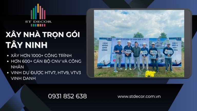 Bảng báo giá xây nhà trọn gói Tây Ninh mới nhất năm 2026