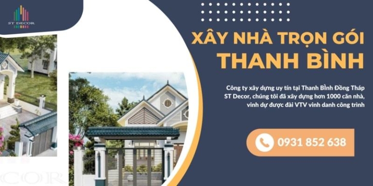 Bảng giá xây nhà trọn gói Thanh Bình chi tiết mới nhất 2026