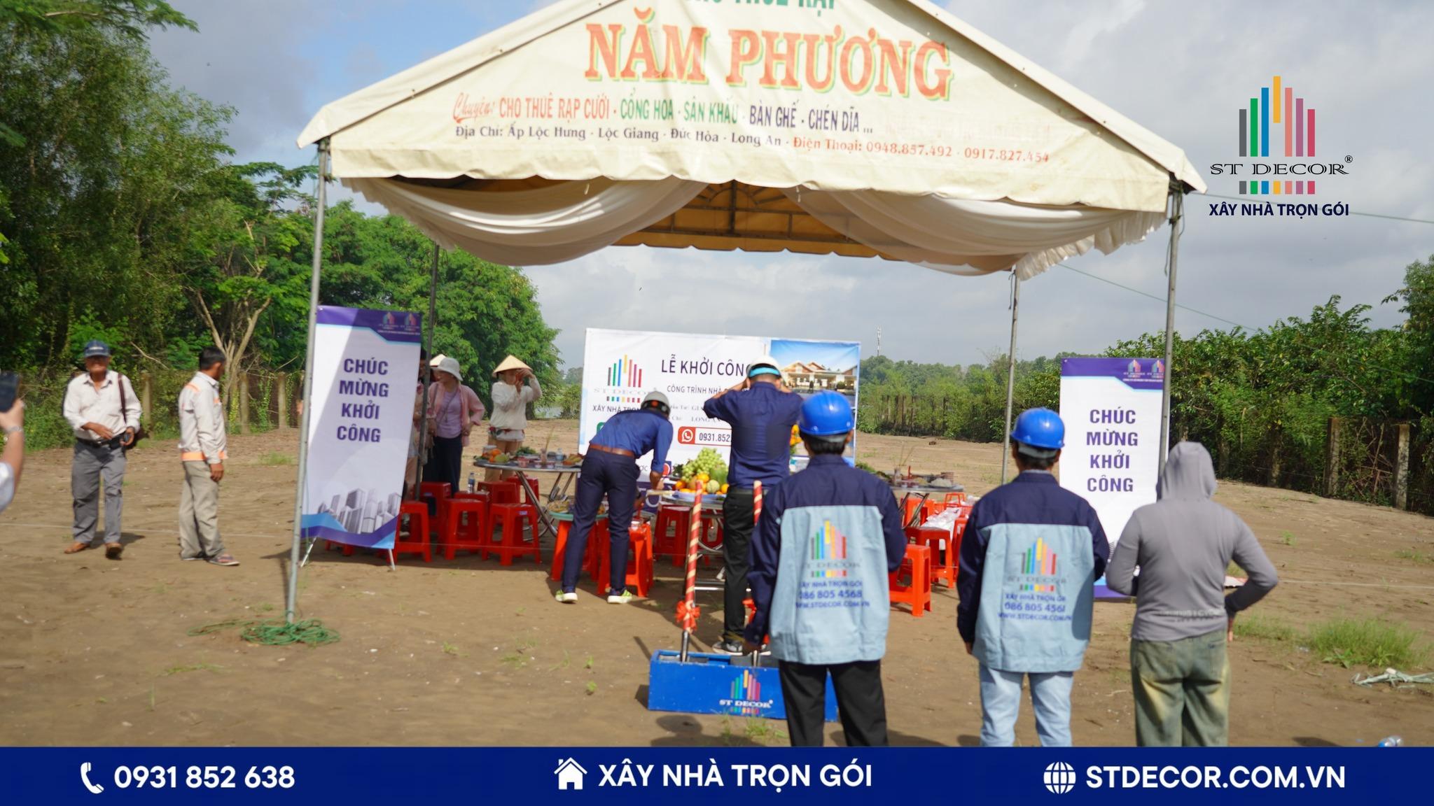 Khởi công xây dựng công trình tại Thủ Thừa