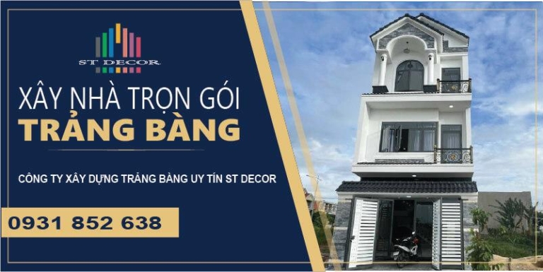 Bảng báo giá xây nhà trọn gói Trảng Bàng theo từng hạng mục