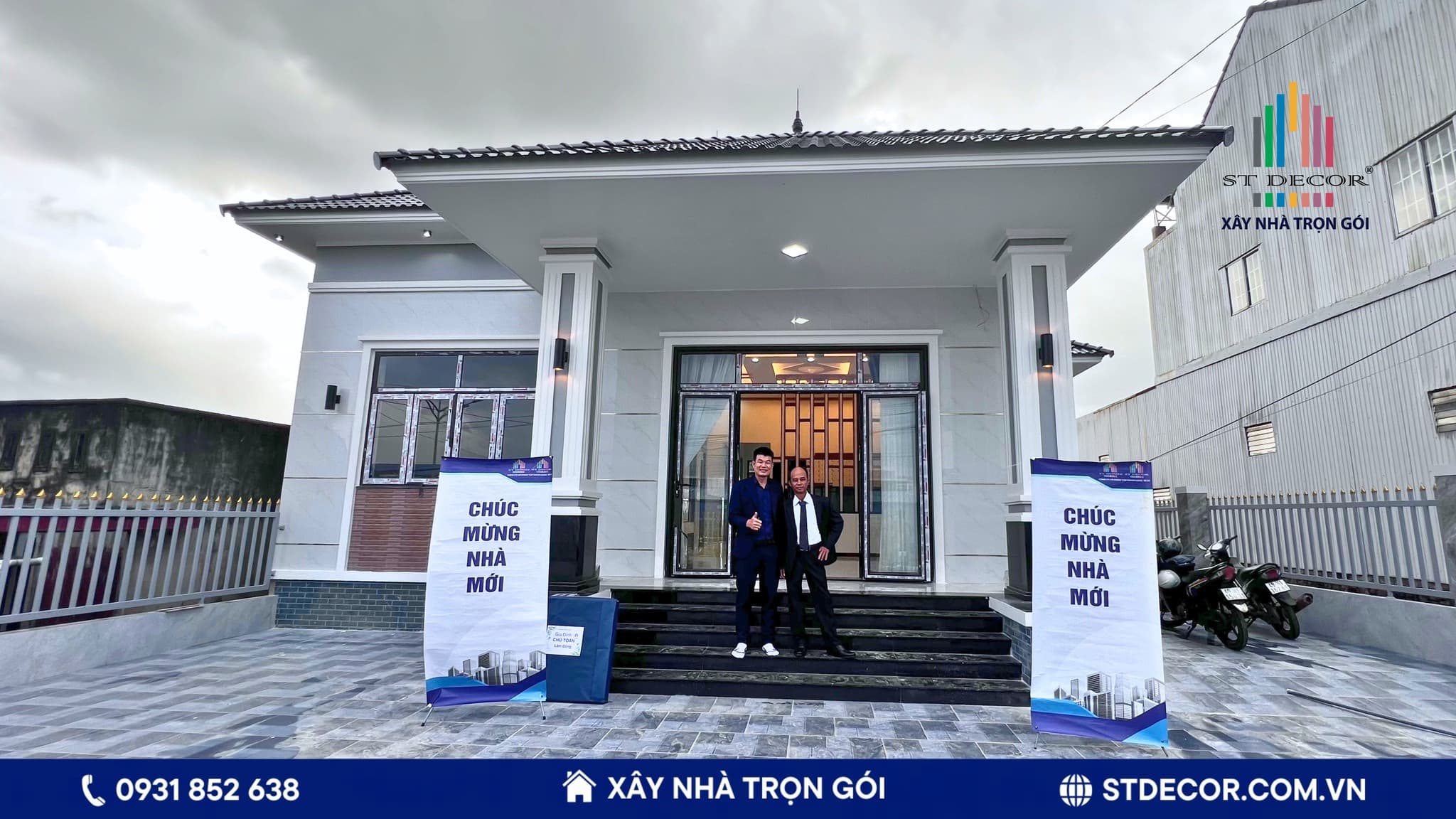 ST DECOR bàn giao lại công trình xây nhà trọn gói tại Trảng Bom cho khách hàng