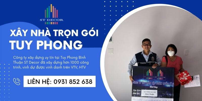 Bảng giá xây nhà trọn gói Tuy Phong chi tiết nhất năm 2026