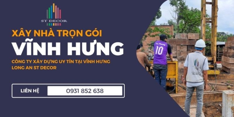 Báo giá xây nhà trọn gói Vĩnh Hưng chi tiết và minh bạch