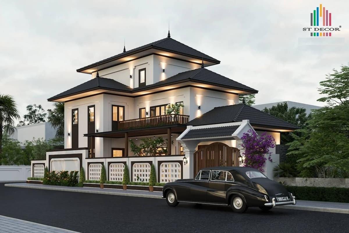 Công trình biệt thự sang trọng tại ngoại ô huyện Đức Linh