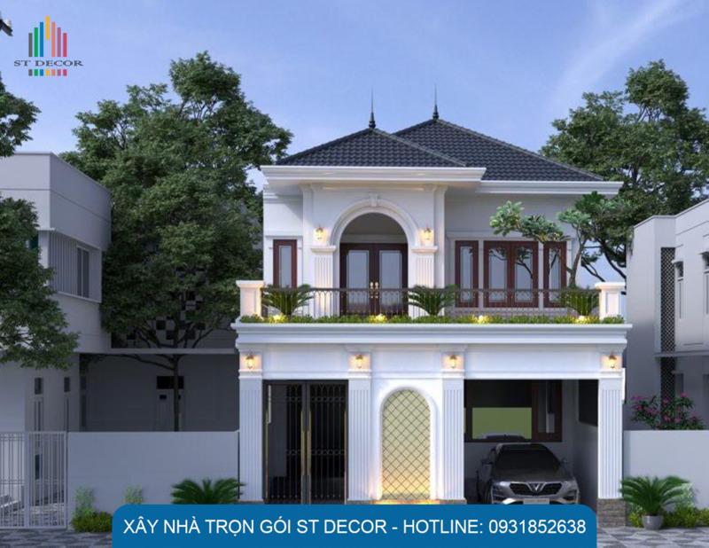 Công trình nhà mái Nhật phong cách tân cổ điển mới lạ
