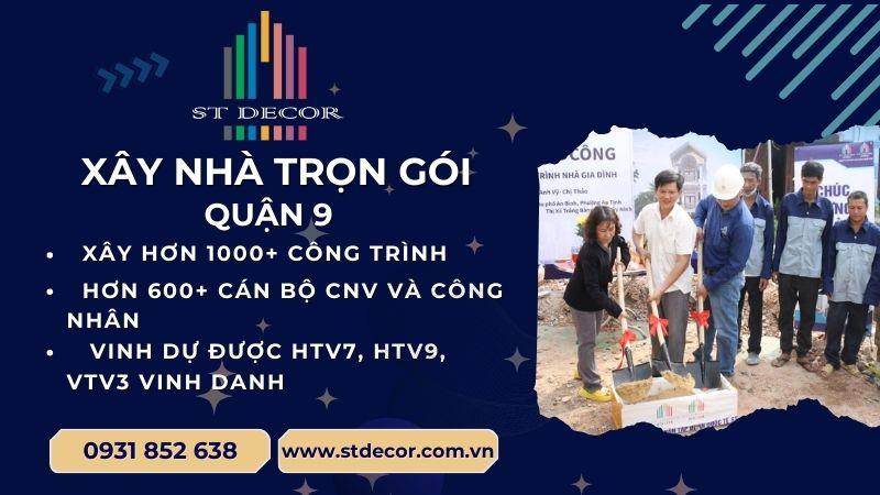 Bảng giá xây nhà trọn gói Quận 9 mới nhất năm 2026