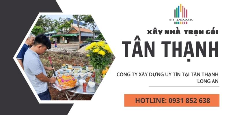 Báo giá xây nhà trọn gói Tân Thạnh uy tín, giá cả cạnh tranh