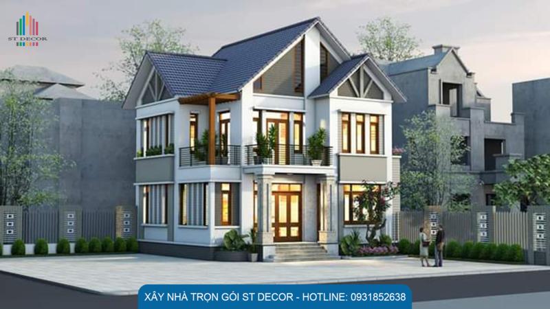 Công trình biệt thự mái Thái sang trọng phù hợp với những khu đất rộng