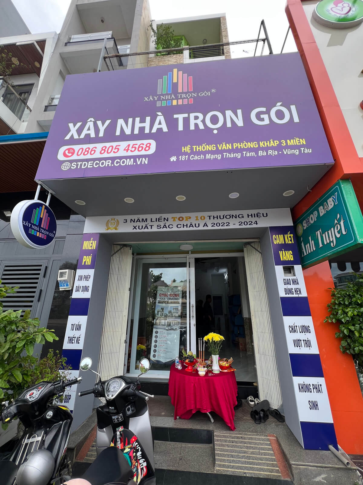 ST DECOR sở hữu chi nhánh xây nhà trọn gói Vũng Tàu tại: 181 Cách Mạng Tháng Tám, Bà Rịa - Vũng Tàu