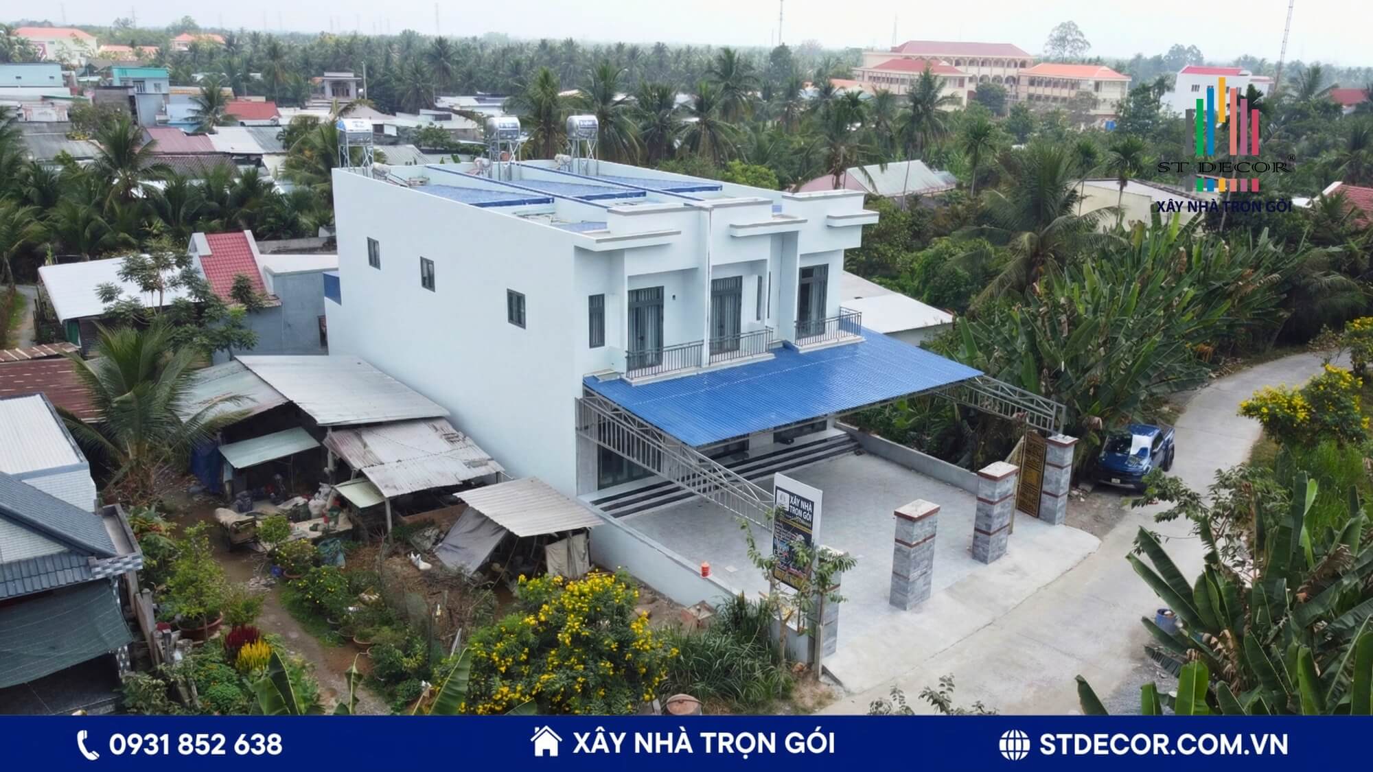 Dự án 1000m2 được chia thành 3 khu liền kề có thiết kế hiện đại