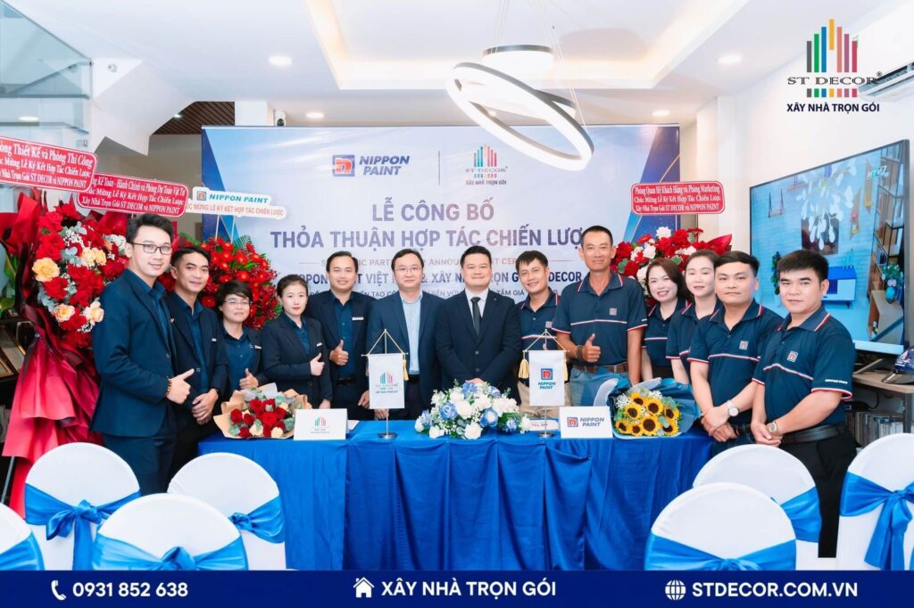 NIPPON PAINT và XÂY NHÀ TRỌN GÓI ST DECOR chính thức Ký kết Thỏa thuận Hợp tác Chiến lược