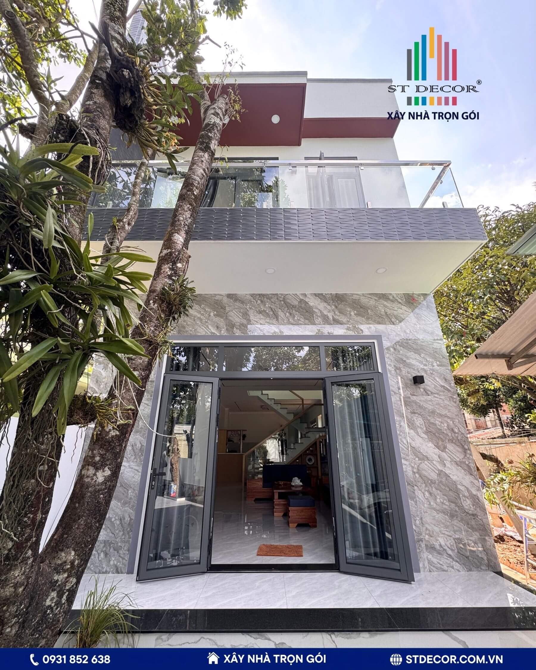 Các chi tiết hoàn thiện như hệ cửa kính, mảng tường trang trí và đường nét kiến trúc sẽ được kết hợp hài hòa với nhau